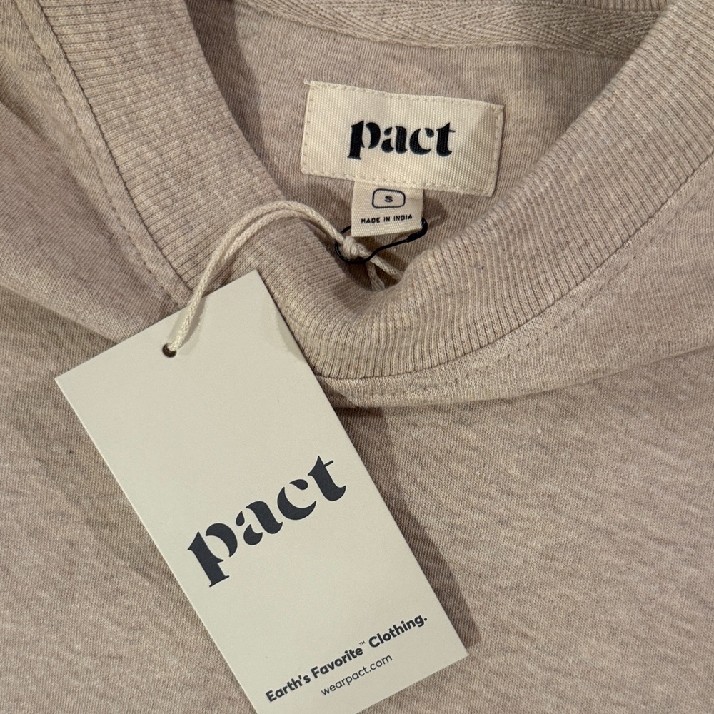 Pact Women's Soft Beige Sleeveless Tee - Picture 2 of 8